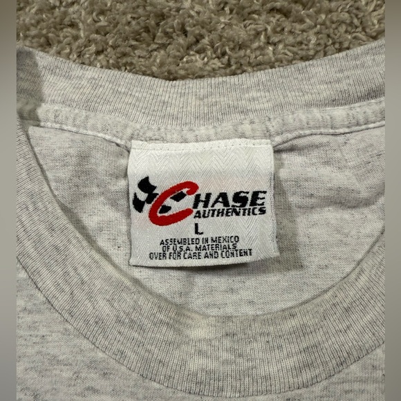 Chase Authentic NASCAR Vintage 50th Anniversary Grey Shirt Embroidered Large - Picture 3 of 6